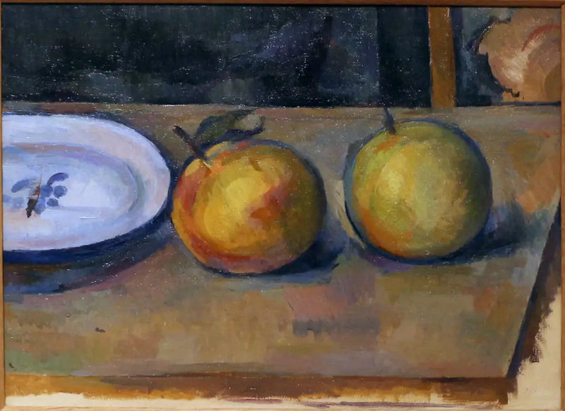 Deux pommes sur une table - Paul Cézanne