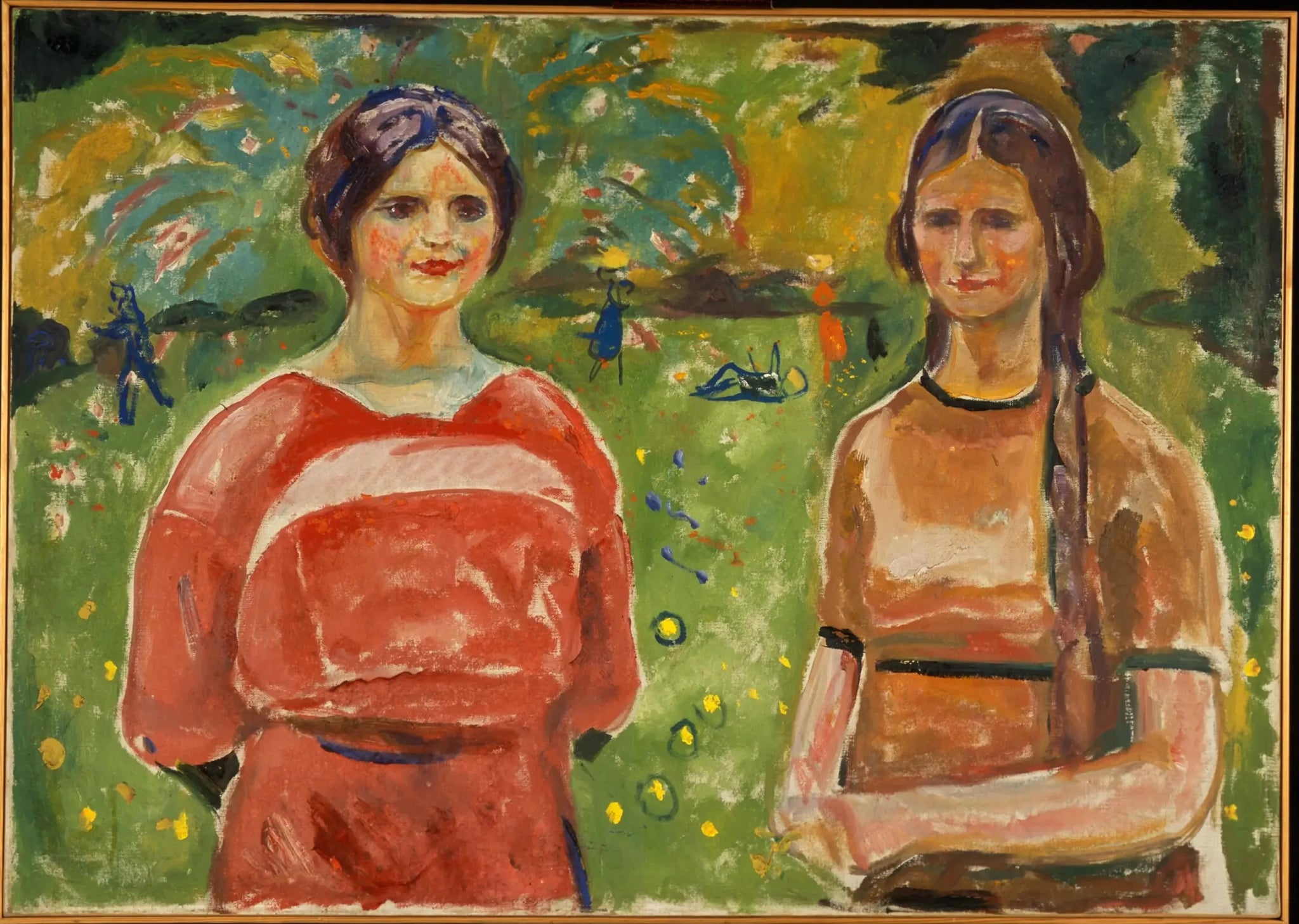 Deux Sœurs - Edvard Munch image 1 copie peinte à la main à l’huile