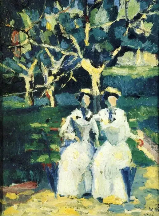 Deux sœurs I - Kazimir Malevich image 1 reproduction réalisée par Alpha Reproduction