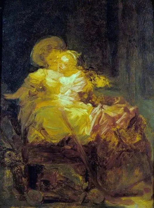 Deux sœurs - Jean-Honoré Fragonard image 1 reproduction de peinture à l’huile