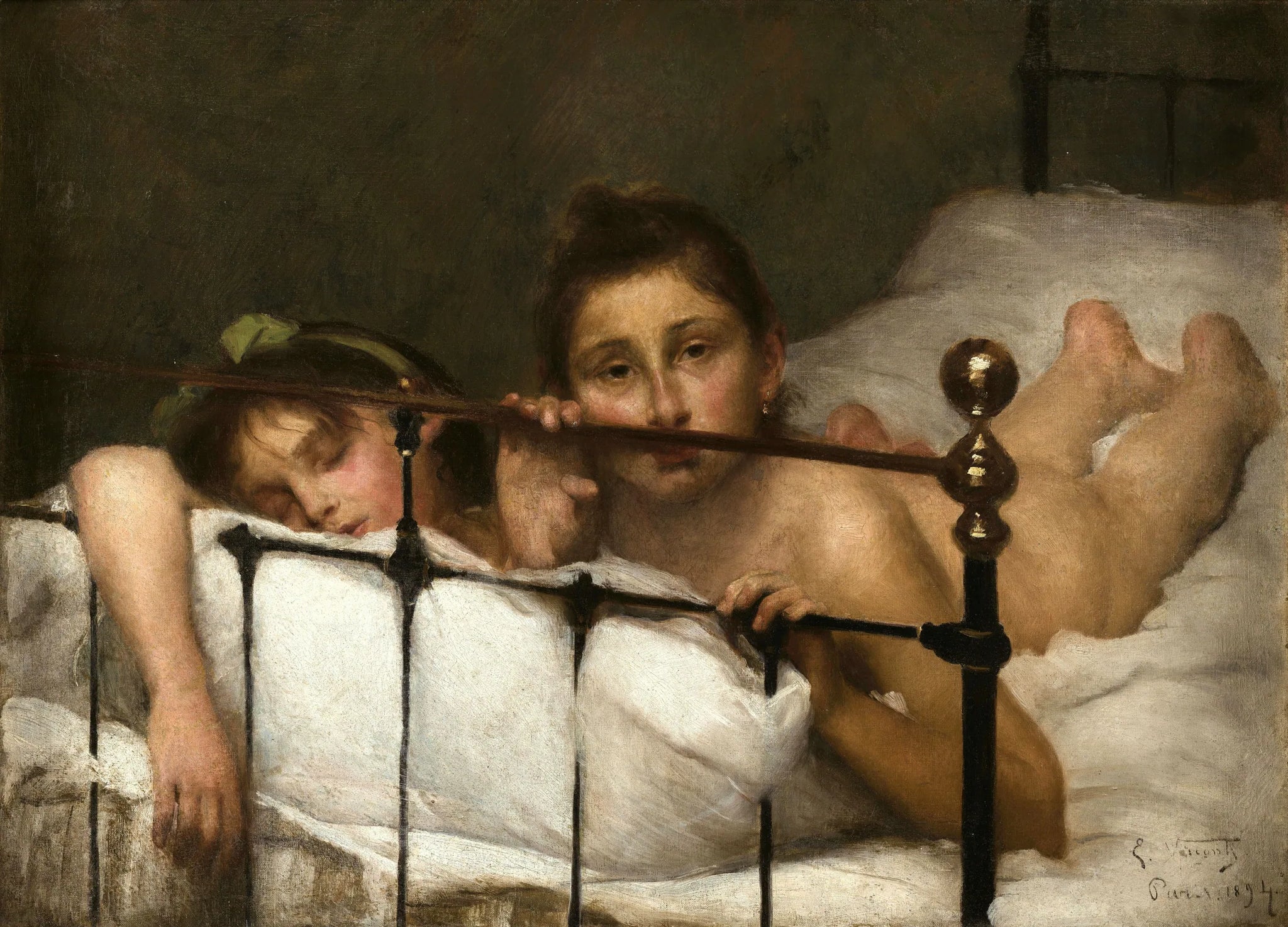 Deux Sœurs, ou en été - Eliseu Visconti image 1 tableau peint à l’huile sur toile