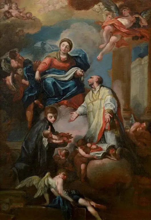 Deux saints en adoration - Giovanni Battista Tiepolo image 1 reproduction de peinture à l’huile