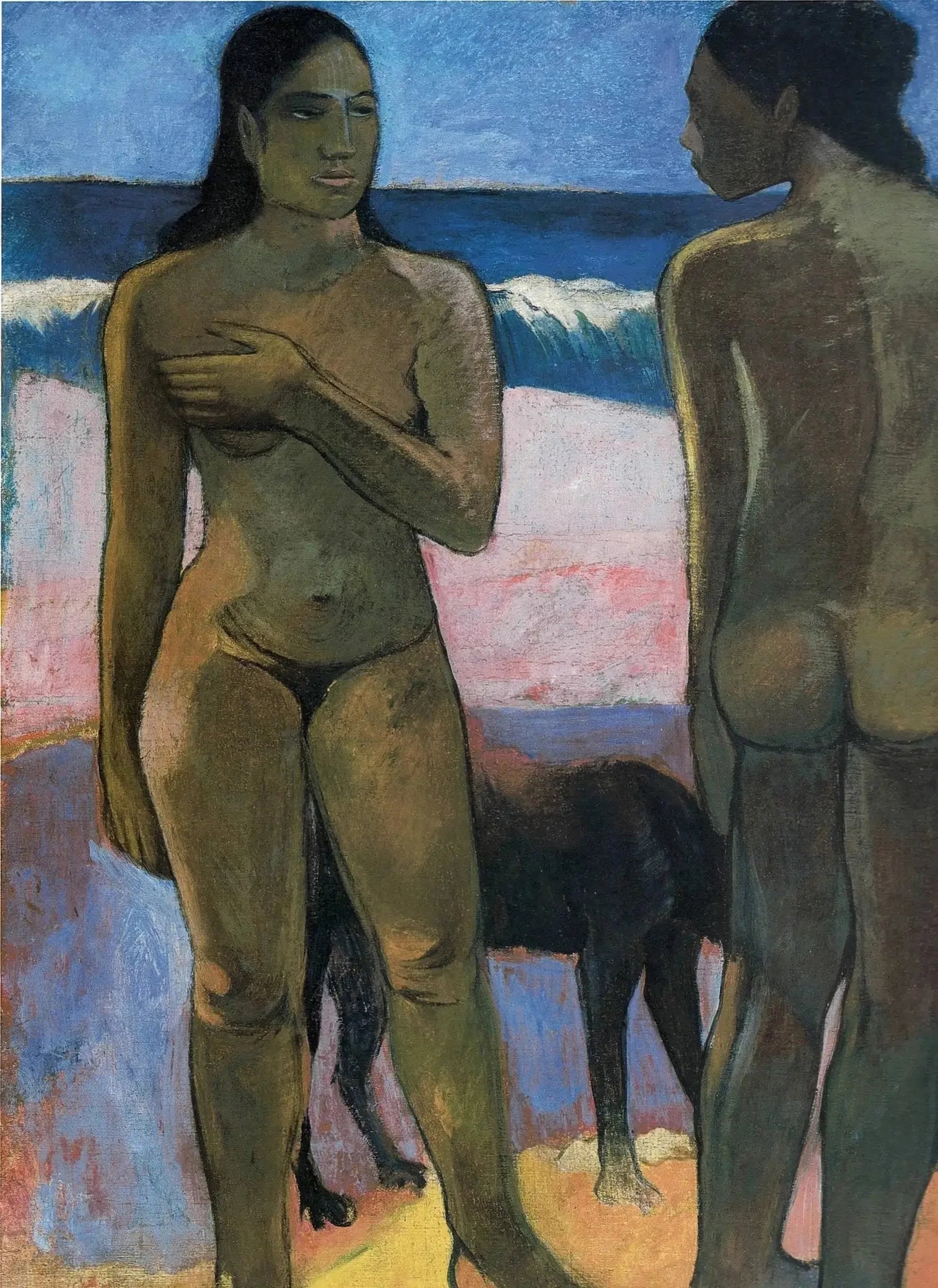 Deux Tahitiennes sur la plage - Paul Gauguin image 1 reproduction réalisée par Alpha Reproduction