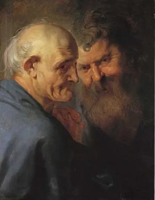 Deux têtes d'apôtres - Peter Paul Rubens image 1 tableau peint à l’huile sur toile