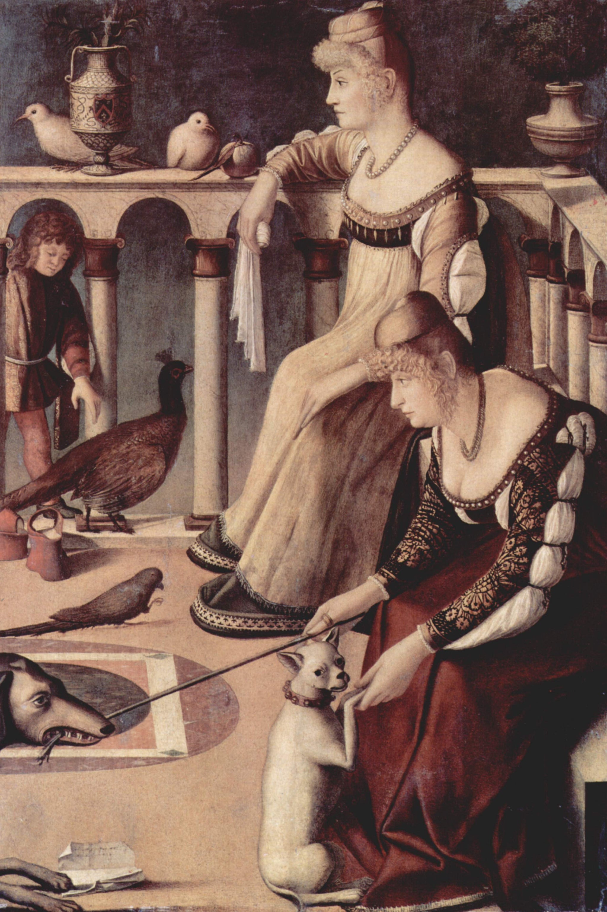 Deux Vénitiennes - Vittore Carpaccio image 1 reproduction d’œuvre d’art à l’huile