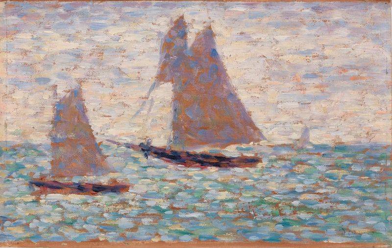 Deux voiliers à Grandcamp - Georges Seurat