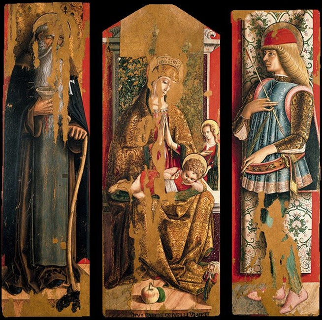 Deuxième triptyque - Carlo Crivelli image 1 reproduction réalisée par Alpha Reproduction