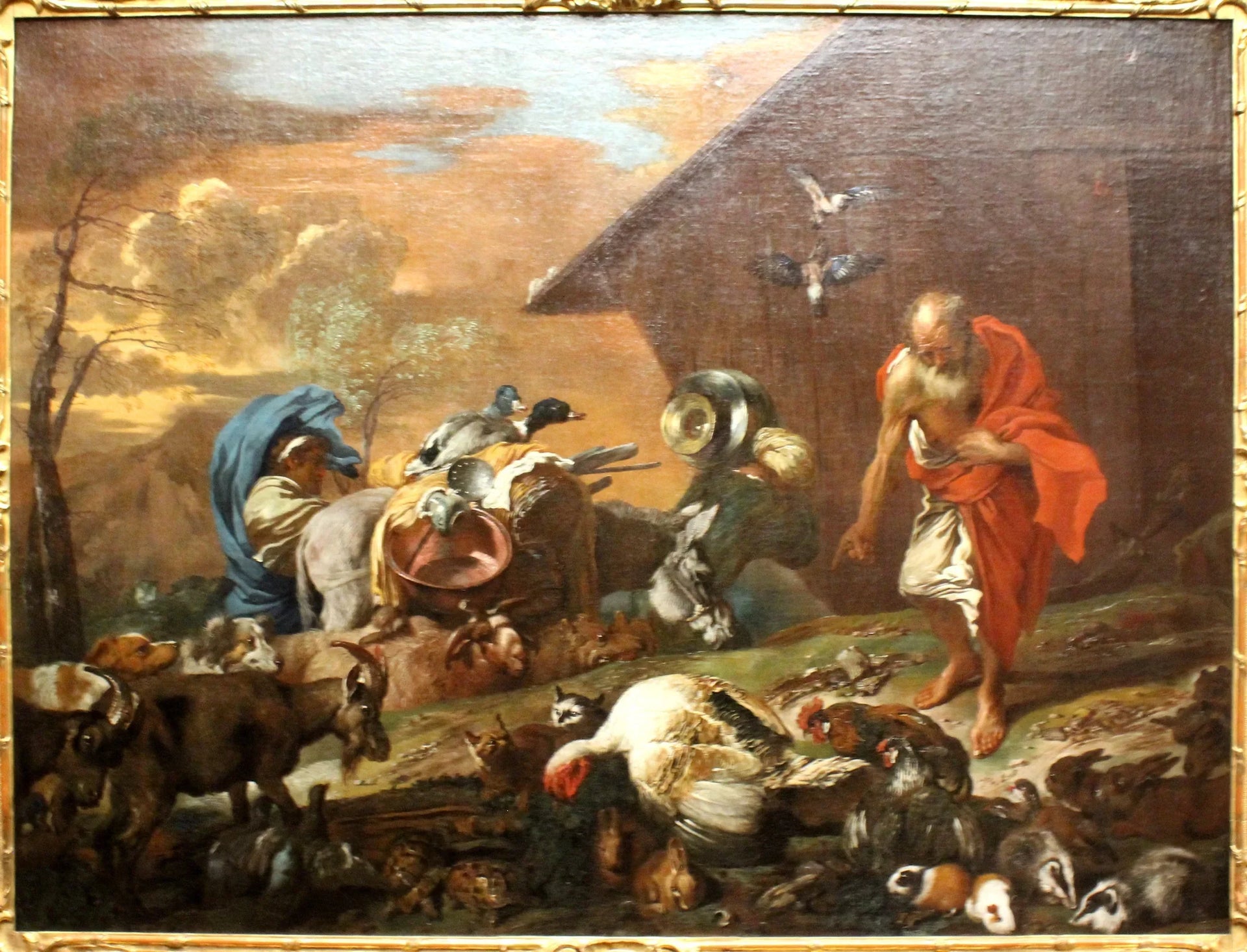 Devant l'arche de Noé (Dresde) - Giovanni Benedetto Castiglione image 1 reproduction réalisée par Alpha Reproduction