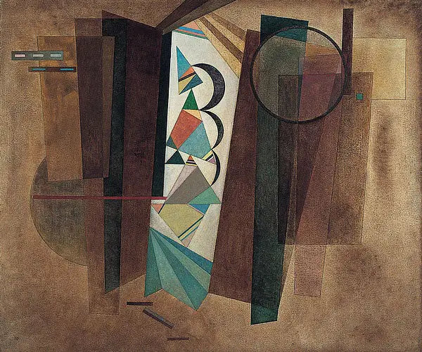 Développement en brun - Vassily Kandinsky image 1 copie de tableau peinte à la main