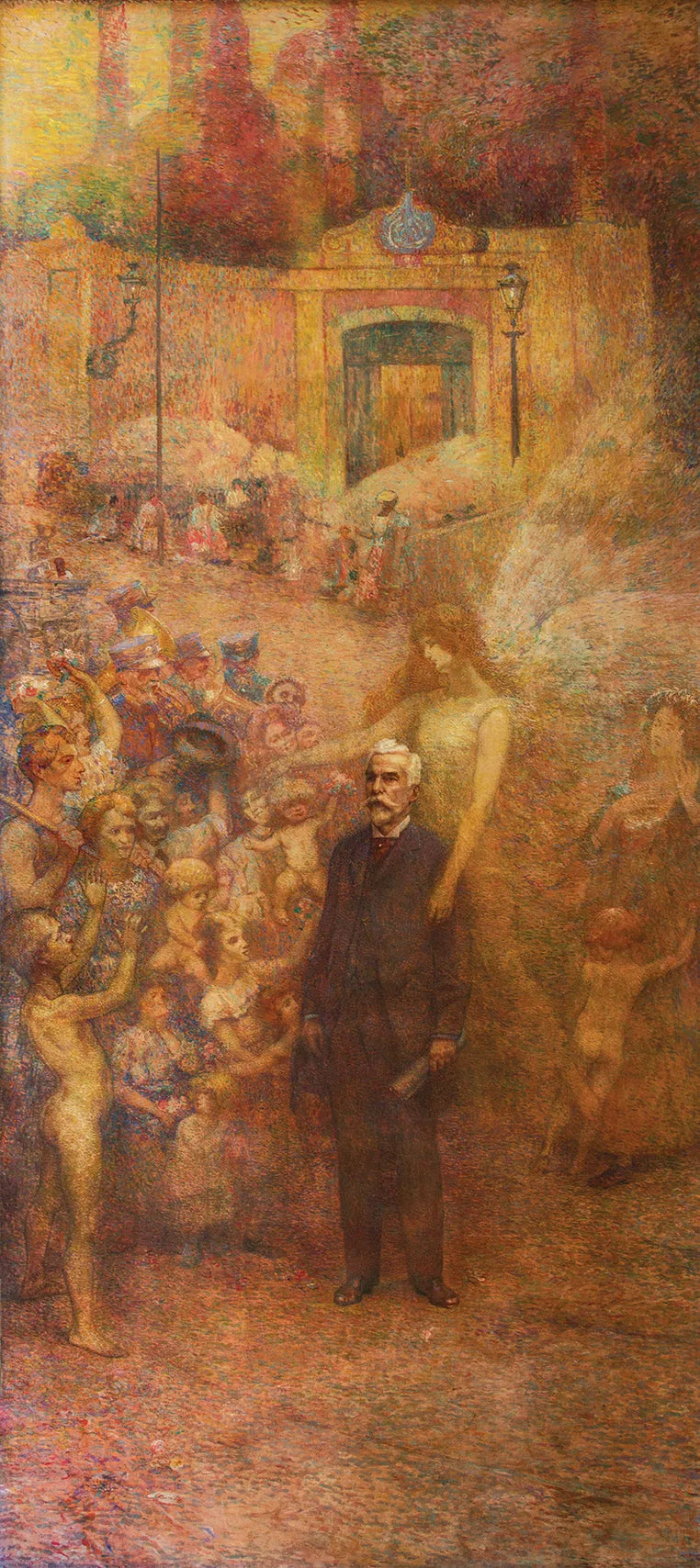 Deveres da Cidade (Painel direito do Tríptico) - Pereira Passos - Eliseu Visconti image 1 tableau peint à l’huile sur toile