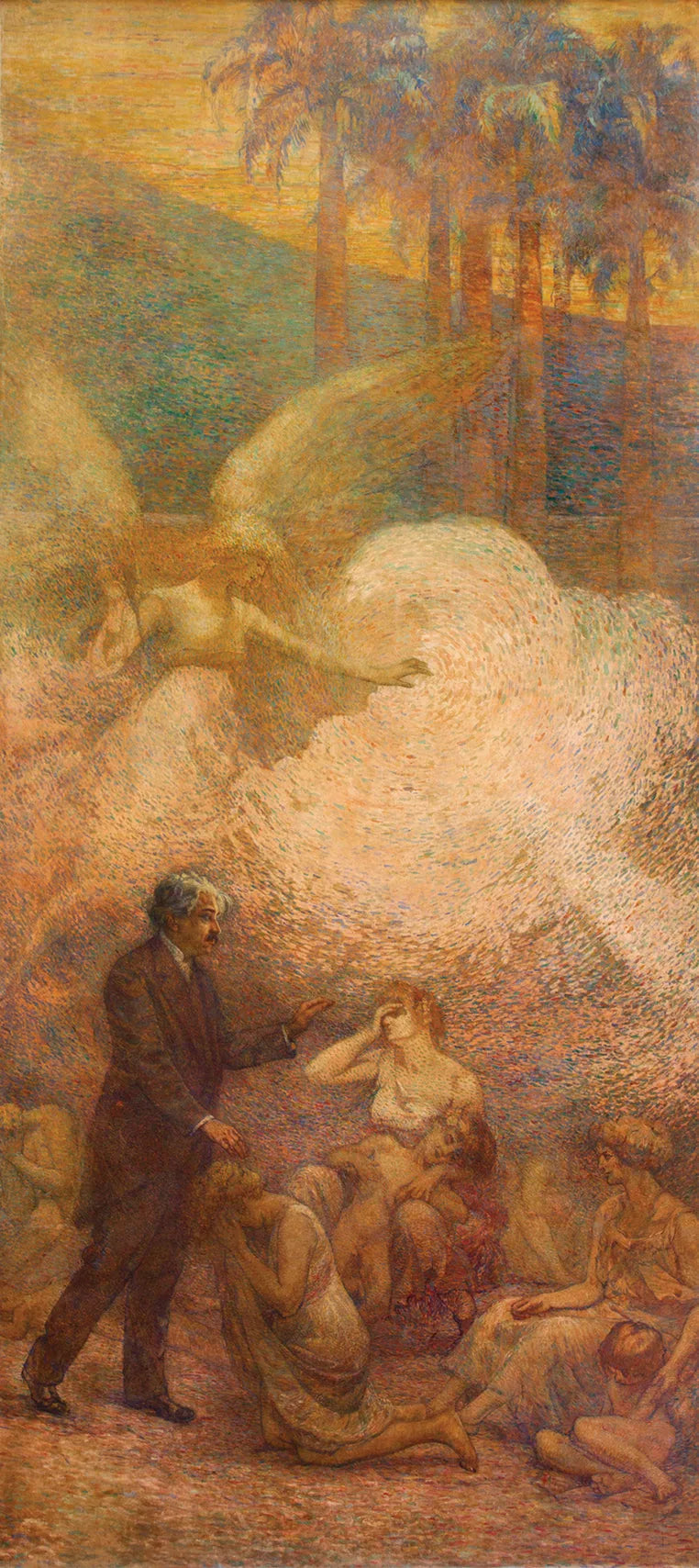 Deveres da Cidade (Painel esquerdo do Tríptico) - Oswaldo Cruz - Eliseu Visconti image 1 copie de tableau peinte à la main