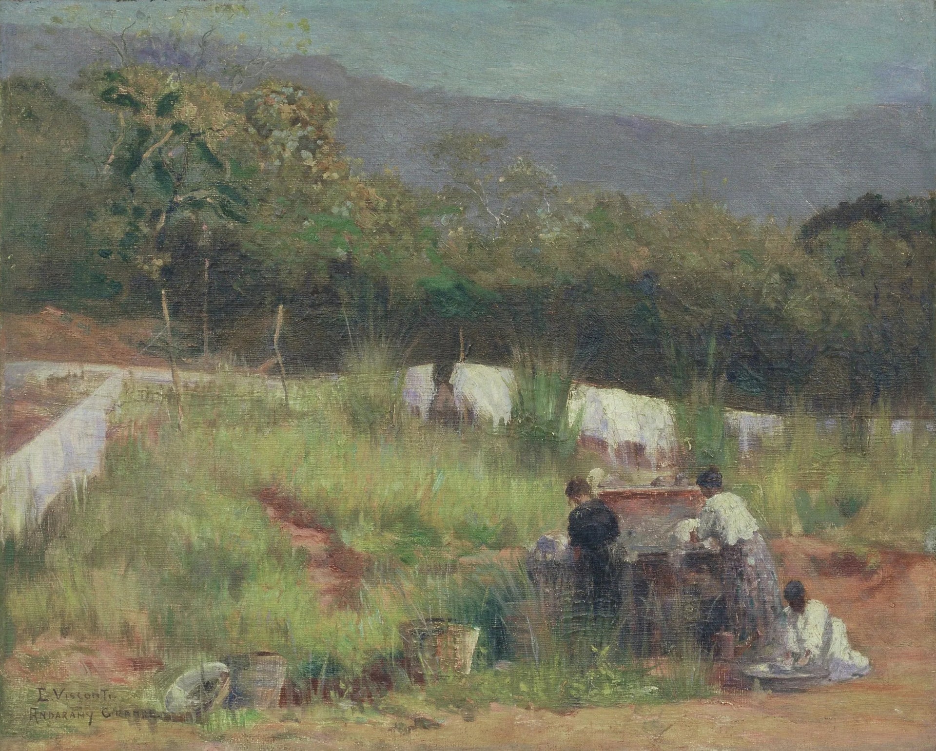 Dia de sol - Andaraí Grande - Eliseu Visconti image 1 copie de tableau peinte à la main