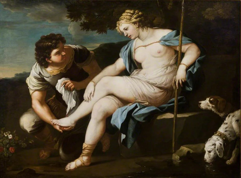 Diana se repose de la chasse - Luca Giordano image 1 tableau peint à l’huile sur toile