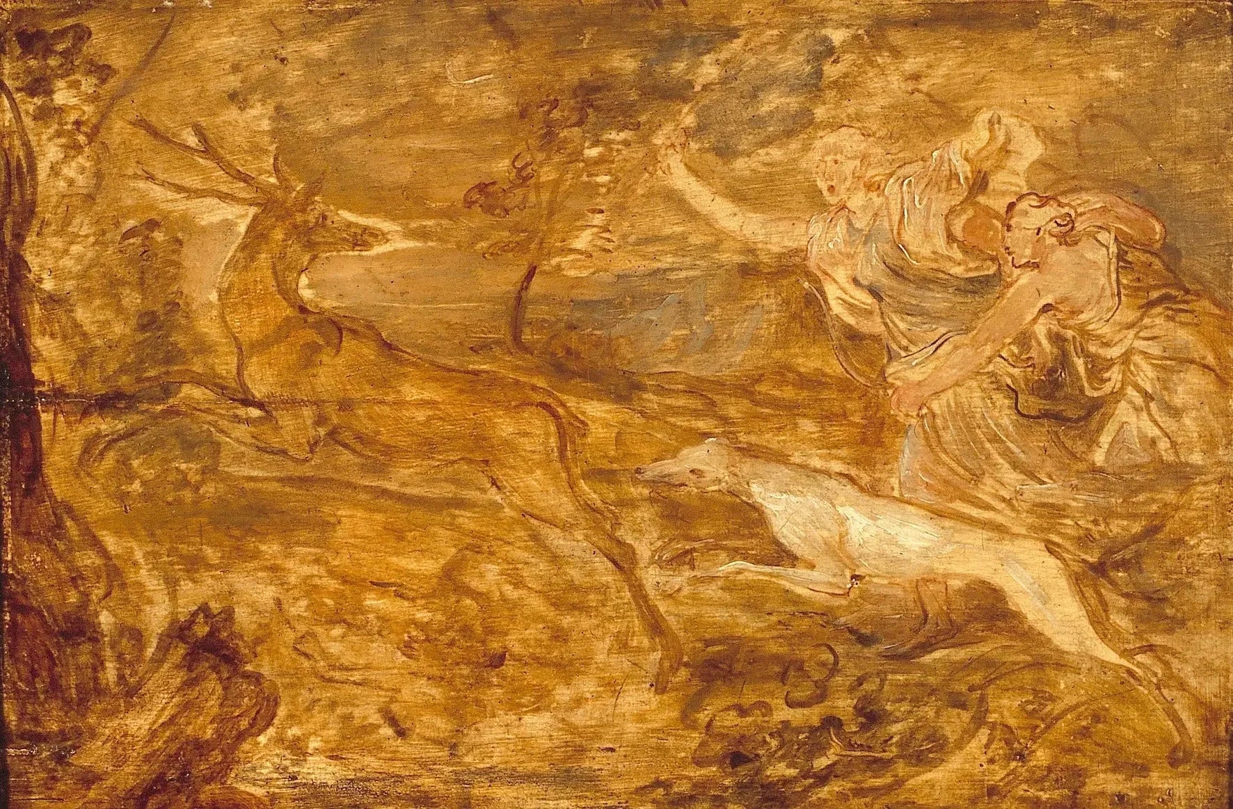 Diane à la chasse - Antoine van Dyck image 1 reproduction d’œuvre d’art à l’huile