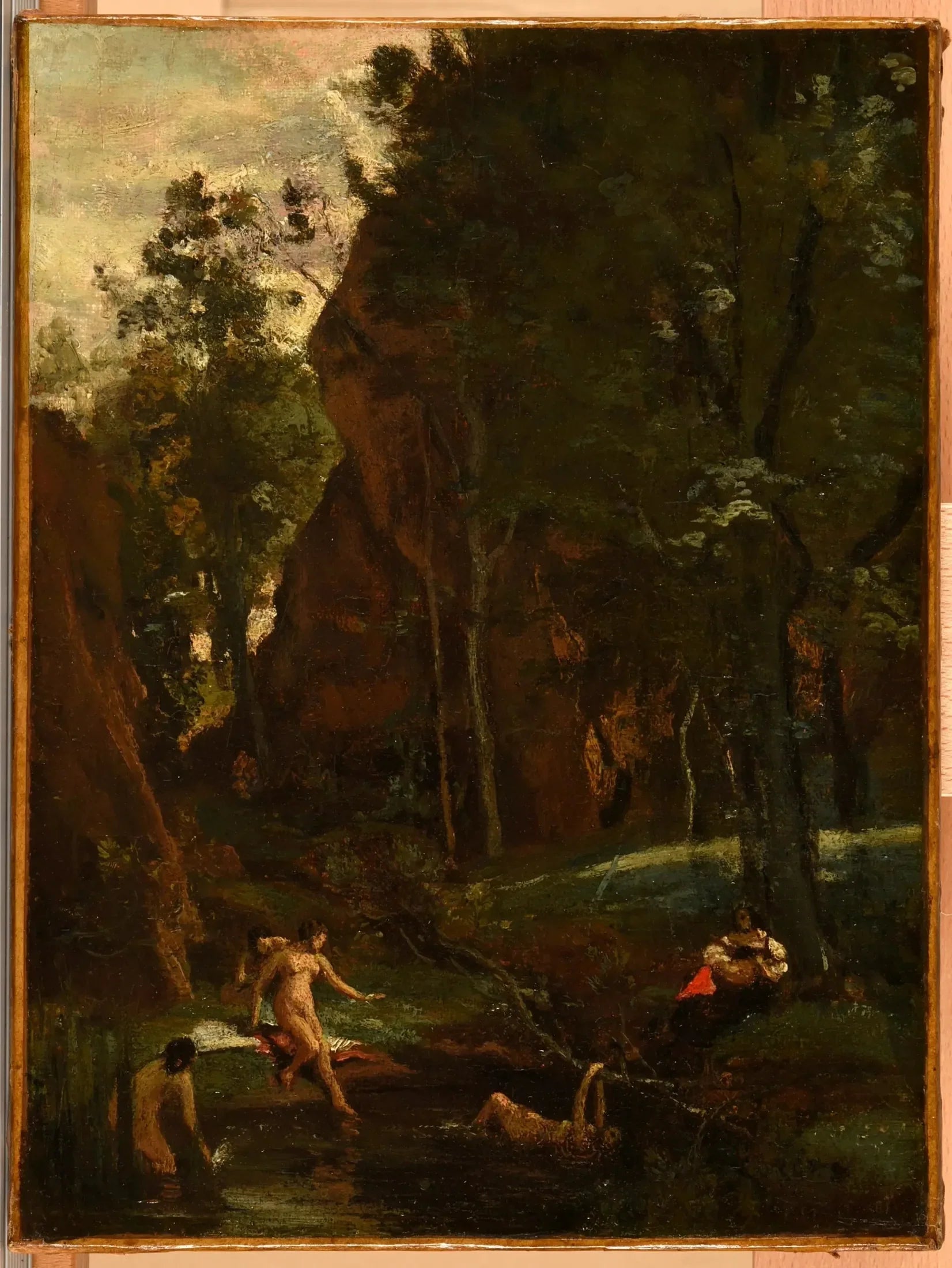 Diane au bain - Jean-Baptiste Camille Corot image 1 tableau peint à l’huile sur toile