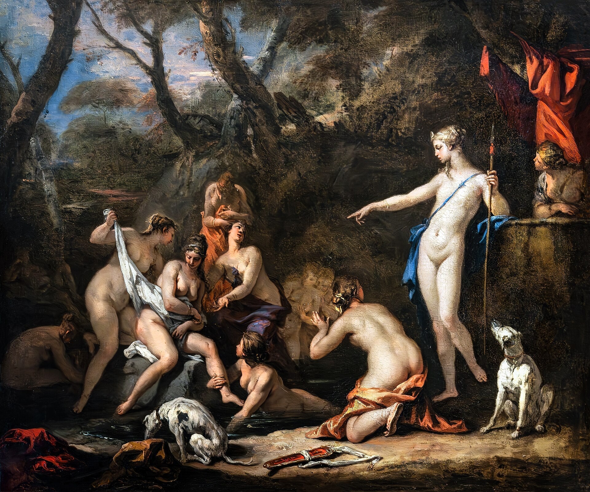 Diane et Callisto - Sebastiano Ricci image 1 copie de tableau peinte à la main