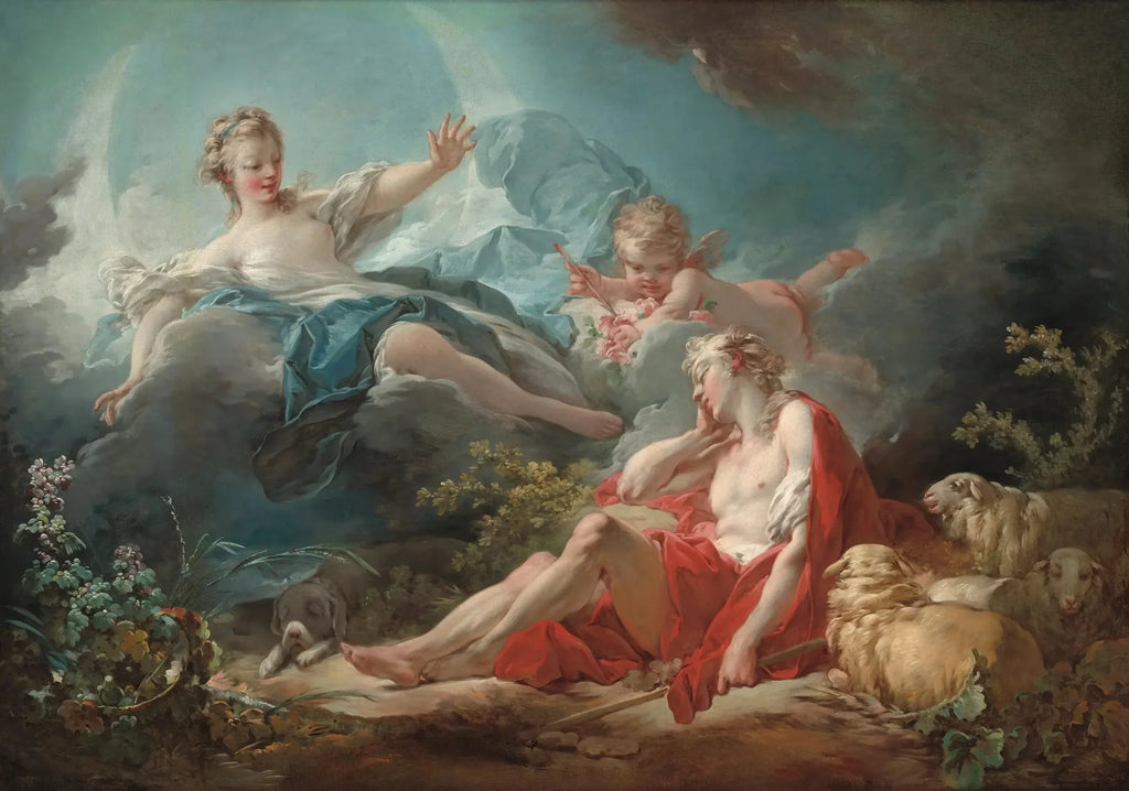 Diane et Endymion - Jean-Honoré Fragonard image 1 reproduction réalisée par Alpha Reproduction