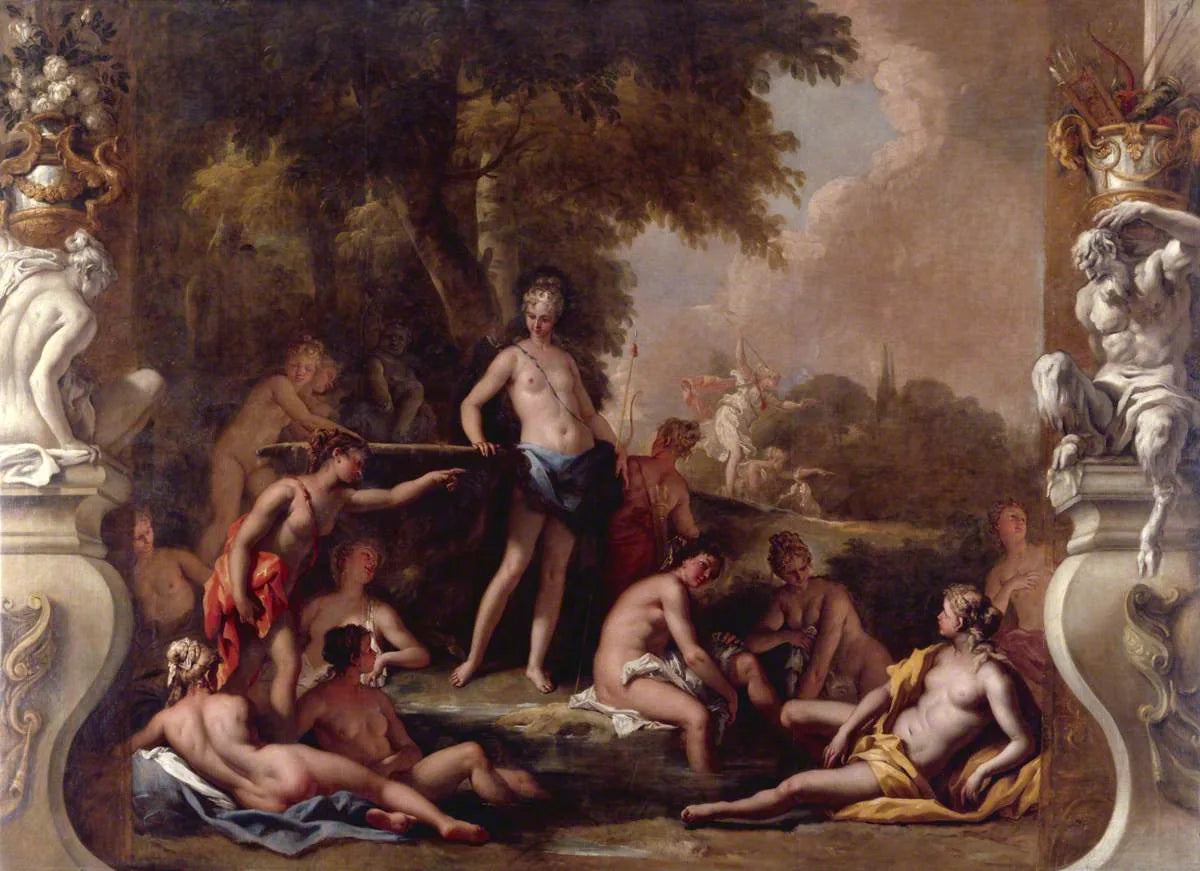 Diane et ses nymphes au bain - Sebastiano Ricci image 1 reproduction artisanale de tableau