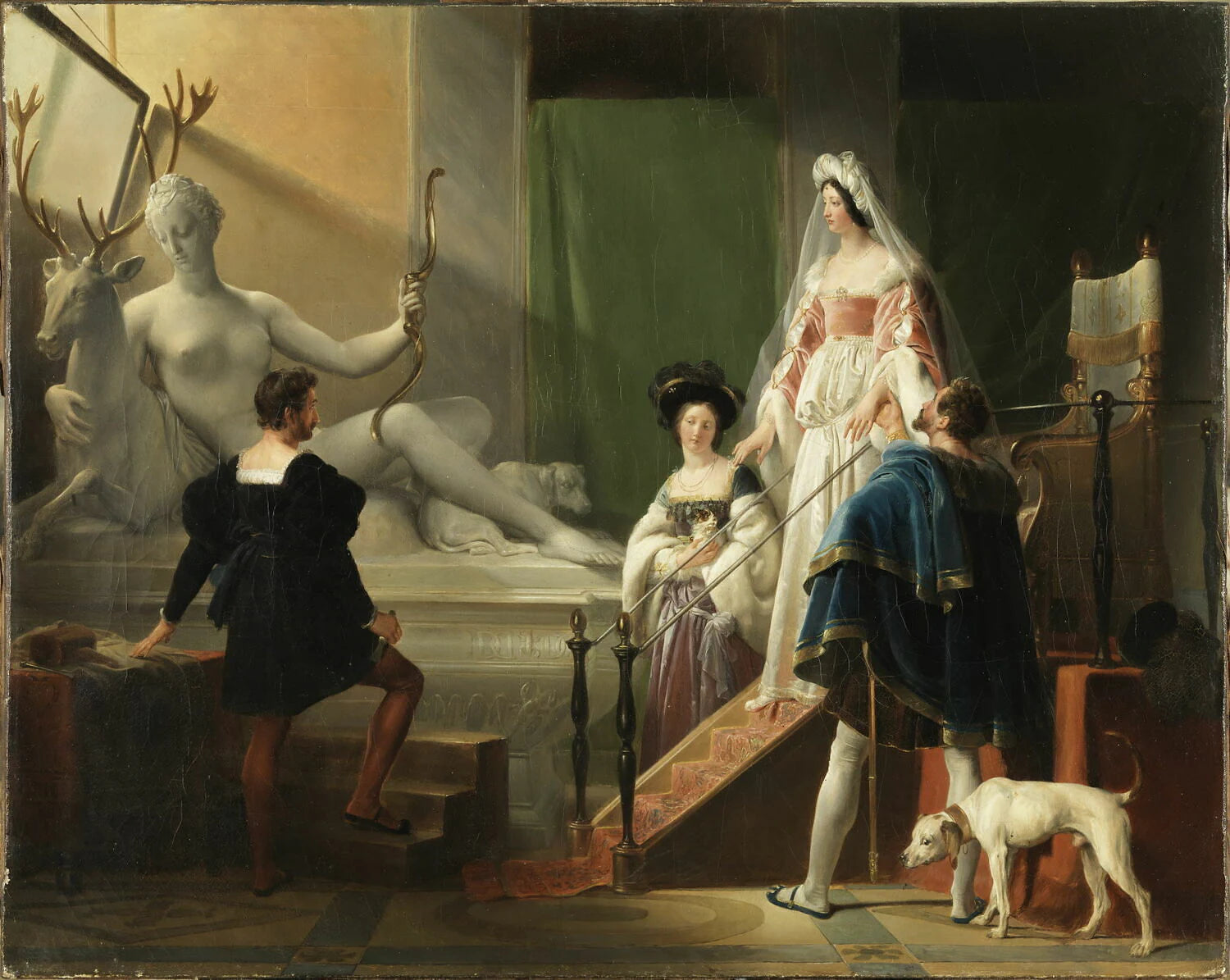Diane de Poitiers chez Jean Goujon - Alexandre-Évariste Fragonard