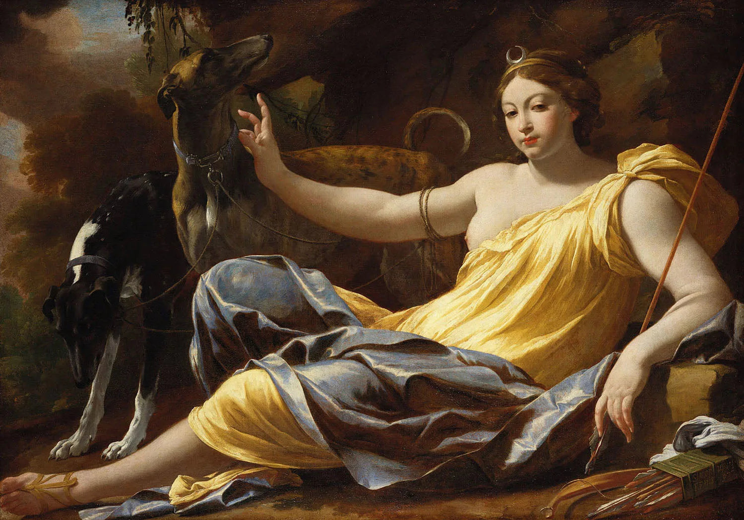 Diane - Simon Vouet image 1 copie de tableau peinte à la main
