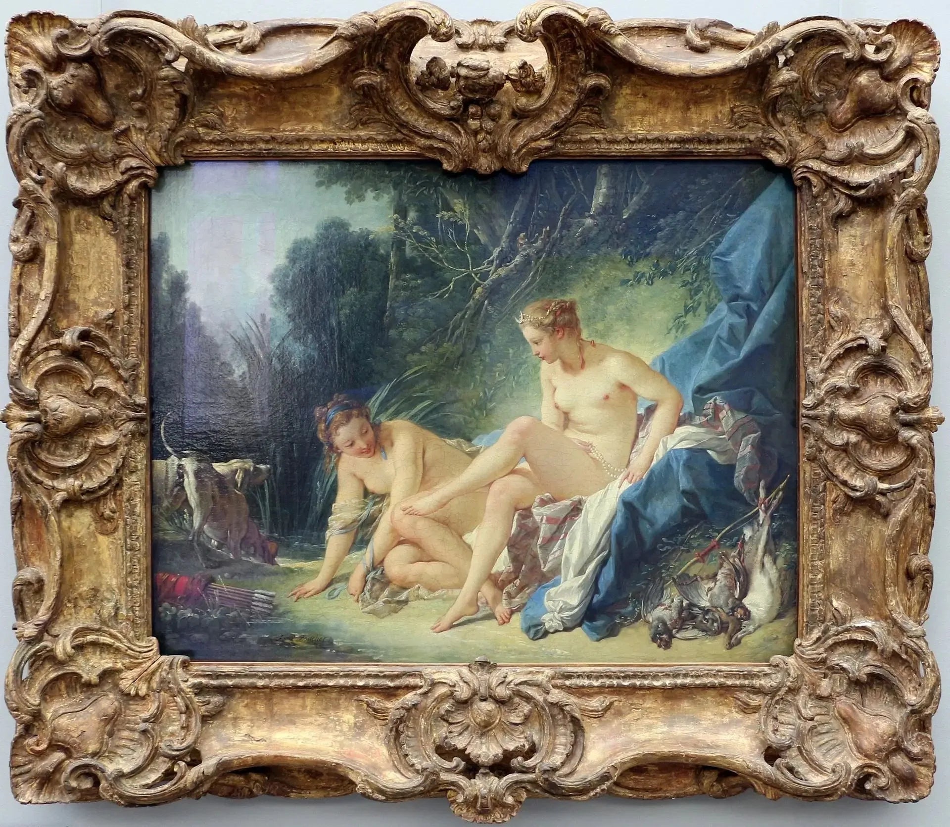 Diane sortant du bain - François Boucher image 1 reproduction de peinture à l’huile