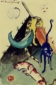 Die 3 Panther des Königs Jussuff - Franz Marc