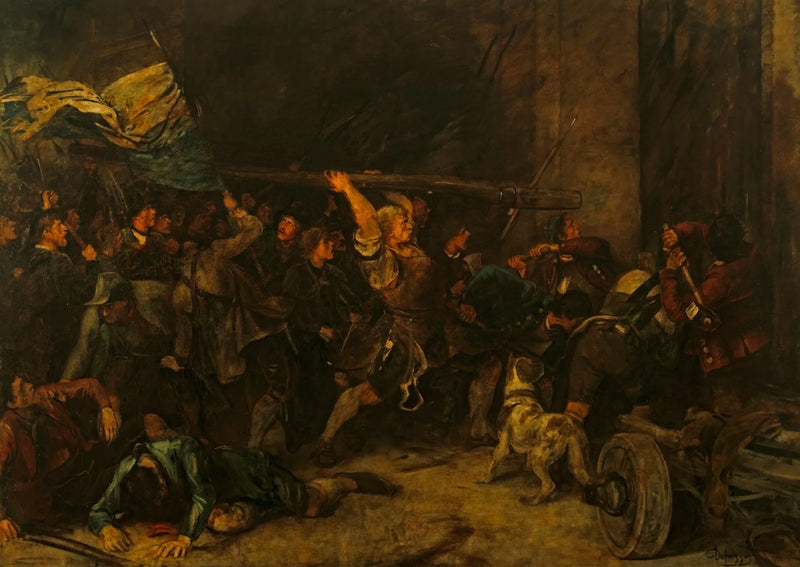 Die Erstürmung des Roten Turmes in der Sendlinger Bauernschlacht 1705 - Franz Defregger