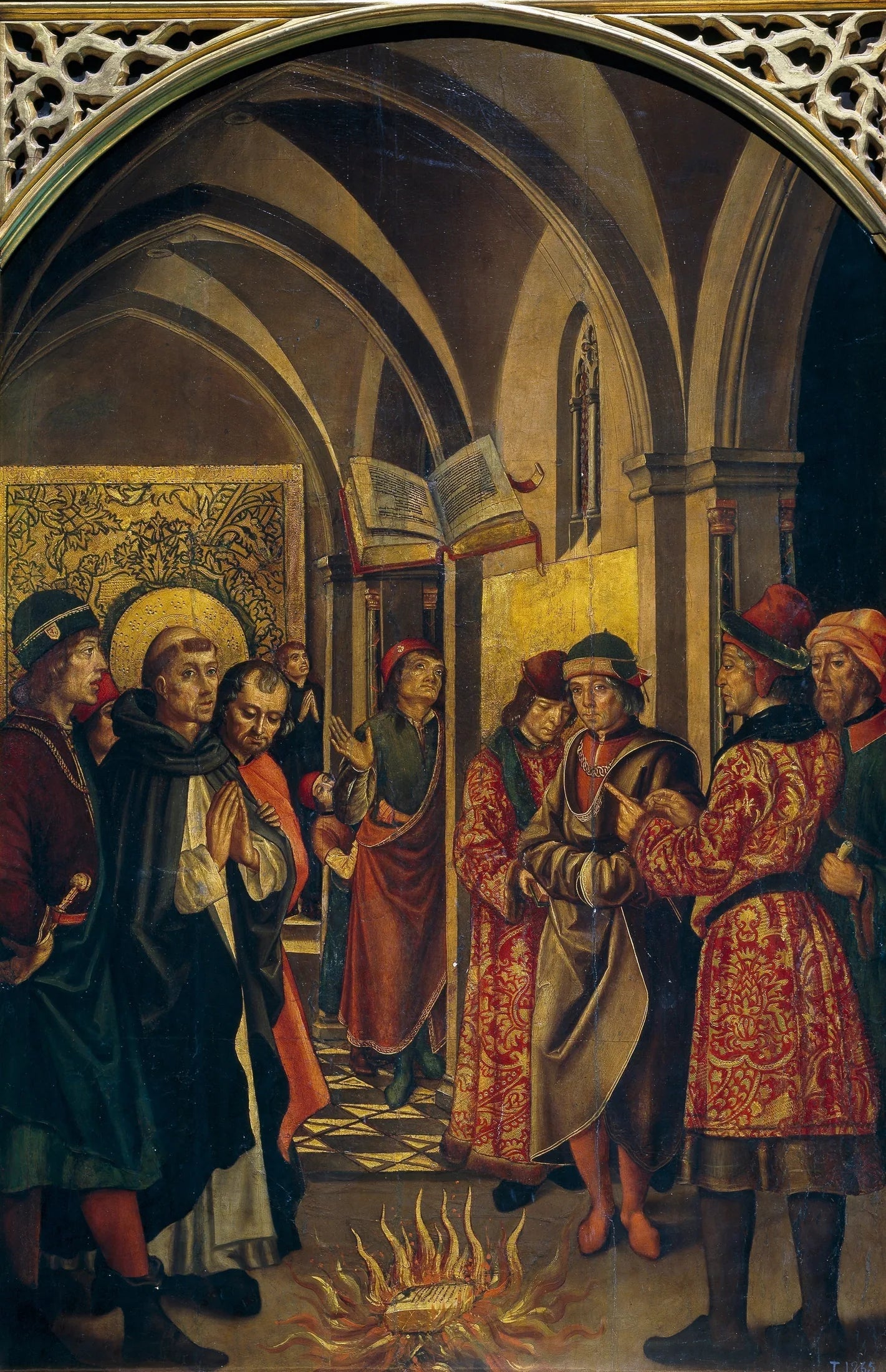 Die Feuerprobe - Pedro Berruguete image 1 reproduction de peinture à l’huile