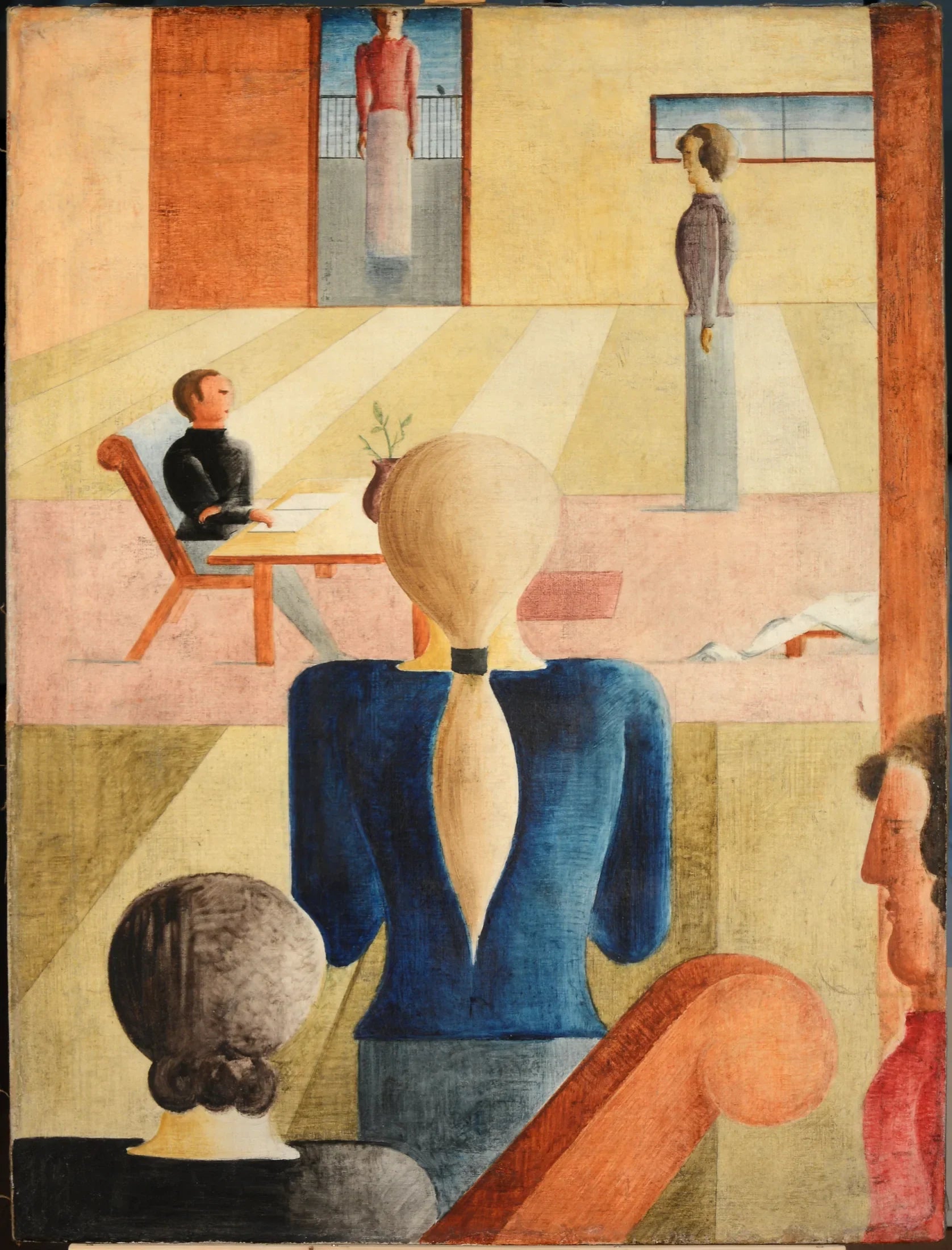 Die Frauenschule - Oskar Schlemmer image 1 copie peinte à la main à l’huile