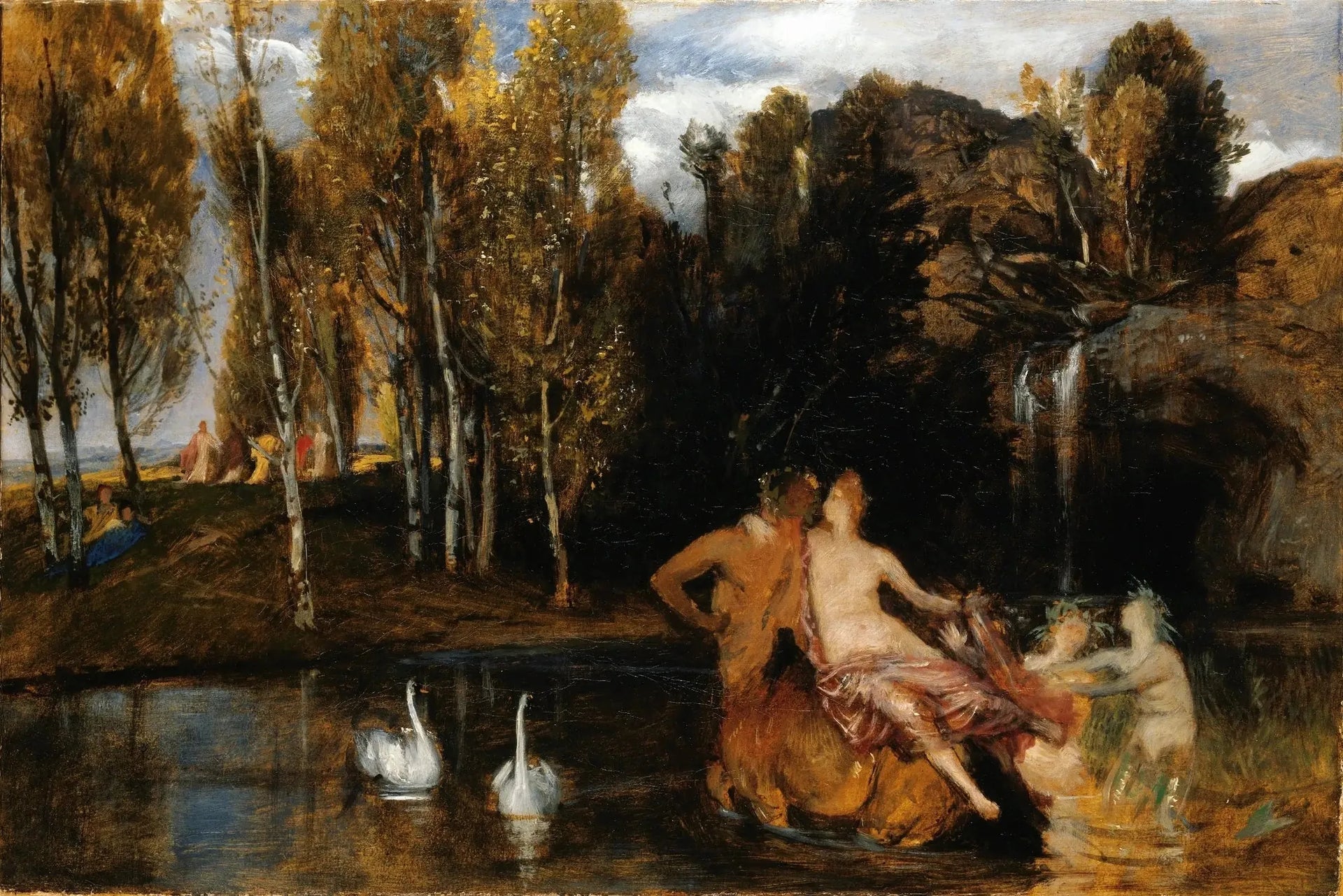 Die Gefilde der Seligen - Arnold Böcklin image 1 tableau peint à l’huile sur toile