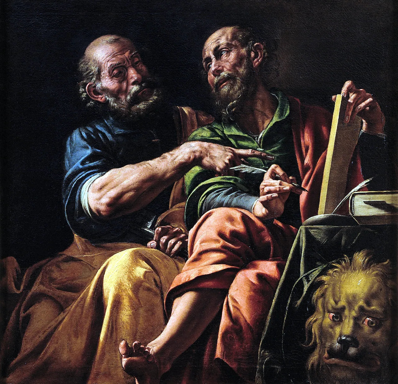 Die Heiligen Peter und Markus - Tanzio da Varallo image 1 reproduction artisanale de tableau