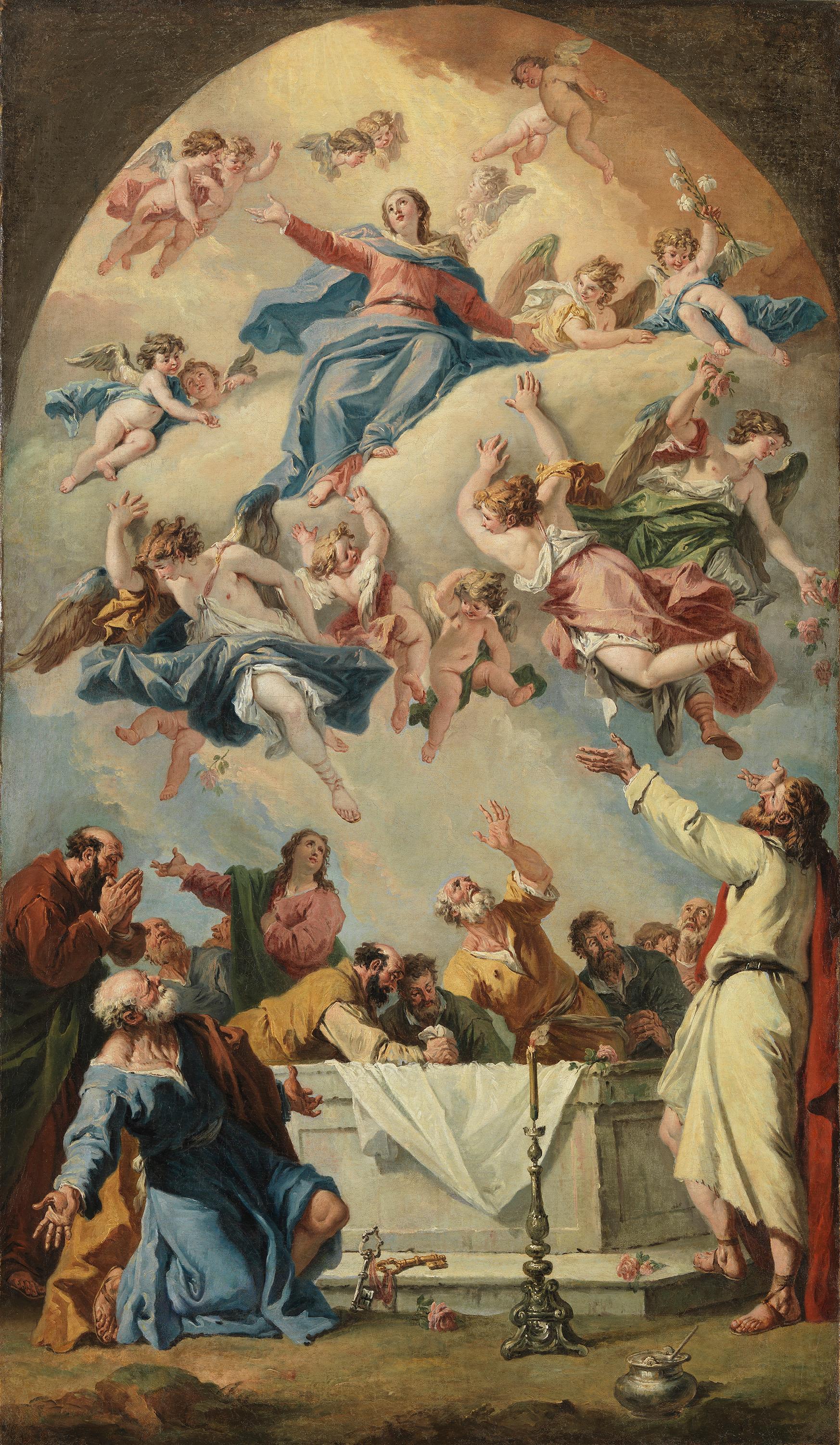 Die Himmelfahrt Mariae - Sebastiano Ricci image 1 copie de tableau peinte à la main