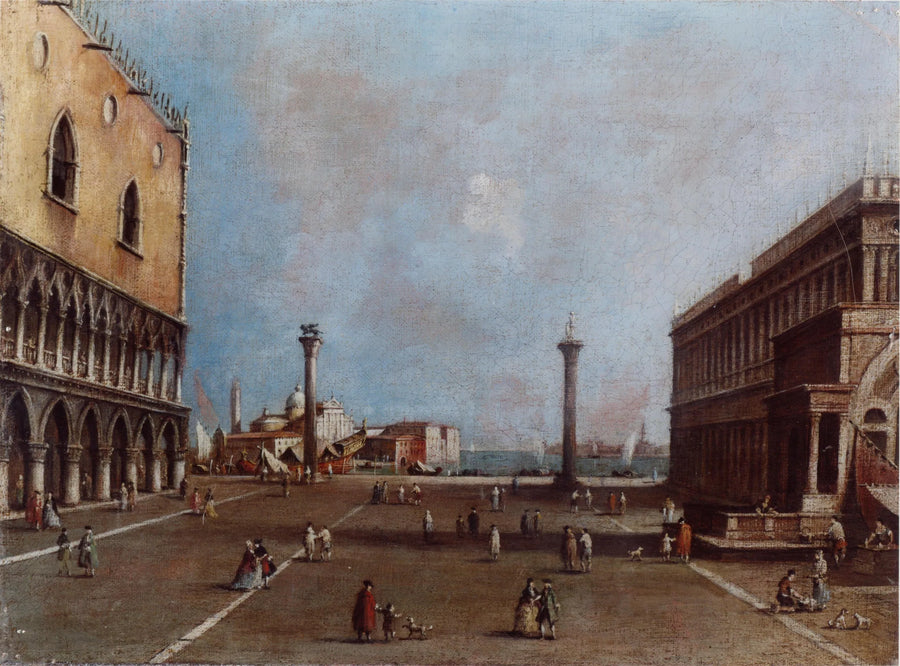 Die Piazzetta mit San Giorgio Maggiore - Francesco Guardi