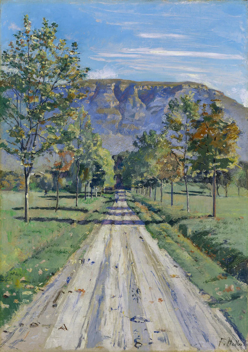 Die Strasse nach Evordes - Ferdinand Hodler