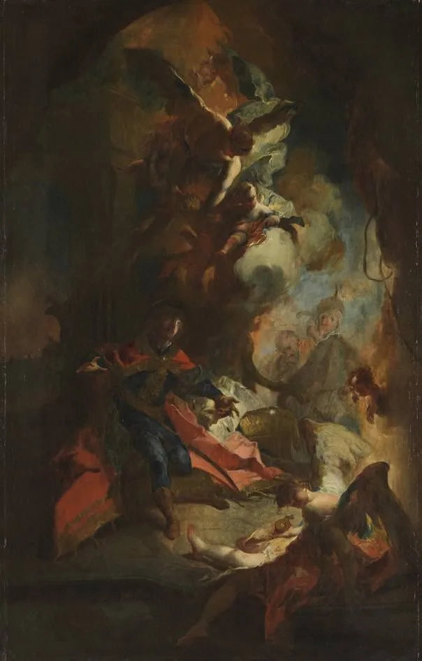 Die Überbringung der Königskrone an den hl. Stephan von Ungarn - Franz Anton Maulbertsch image 1 reproduction artisanale de tableau