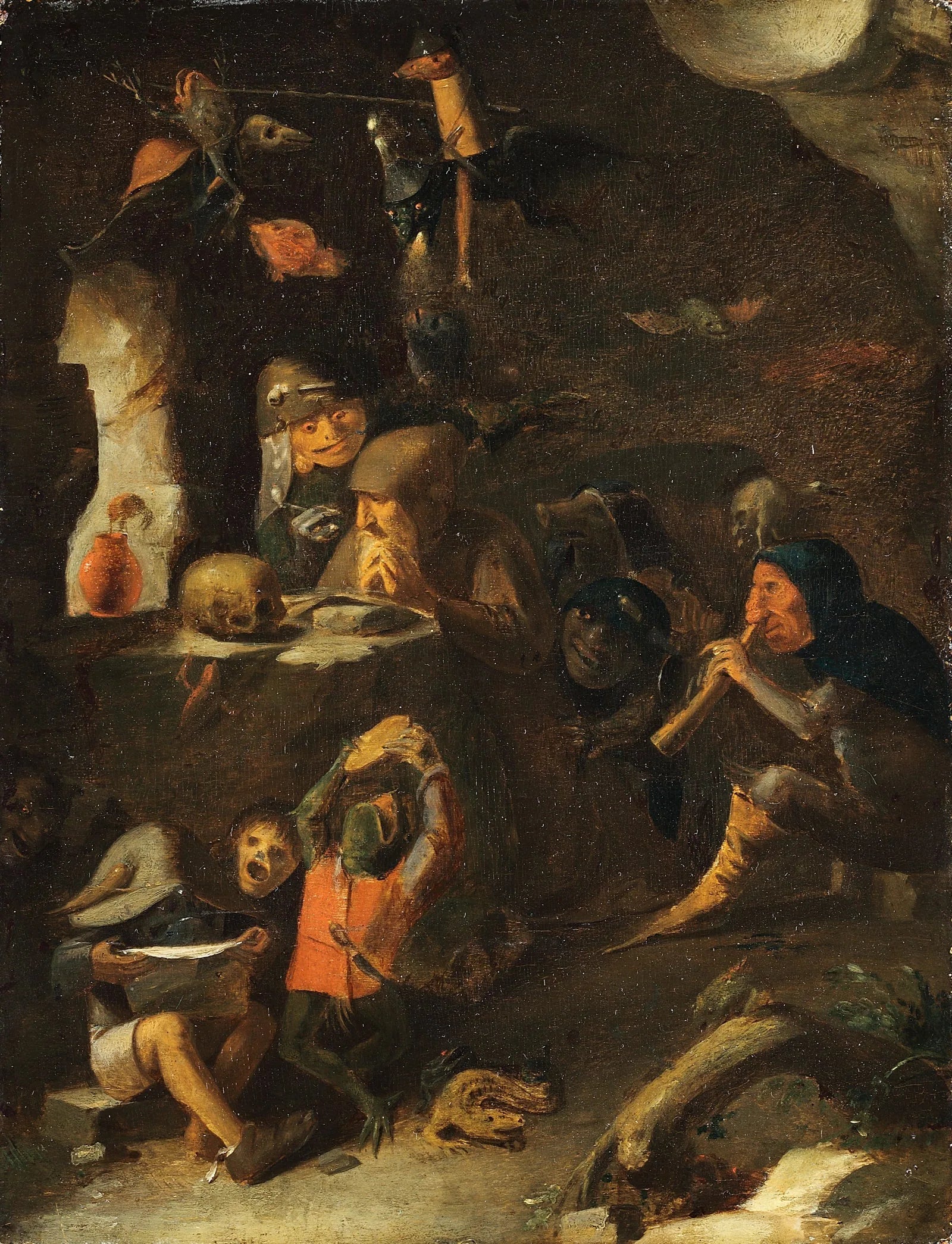 Die Versuchung des Heilige Anthonius - Adriaen Brouwer image 1 copie peinte à la main à l’huile