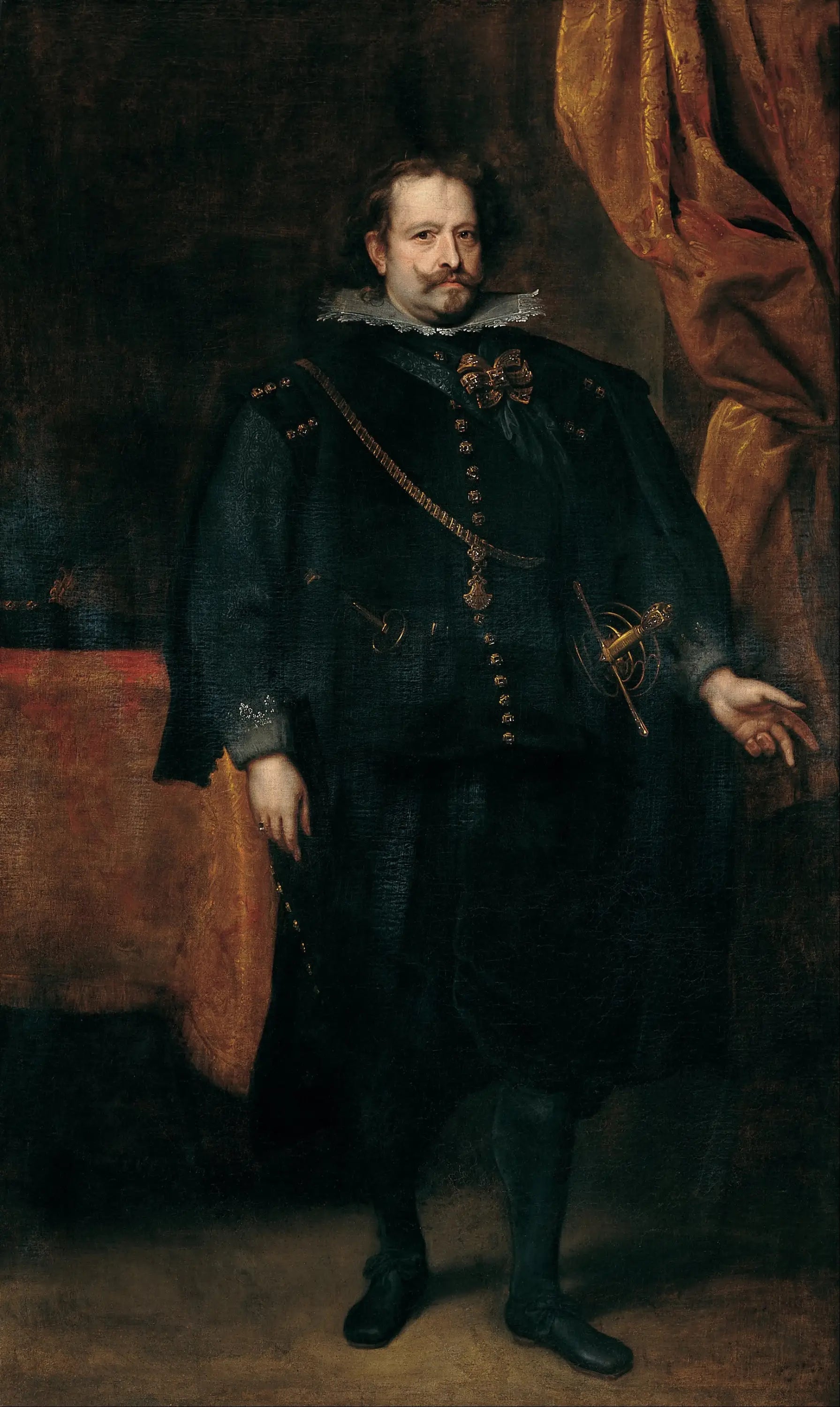 Diego de Mexía, marquis de Leganés - Antoine van Dyck image 1 copie peinte à la main à l’huile