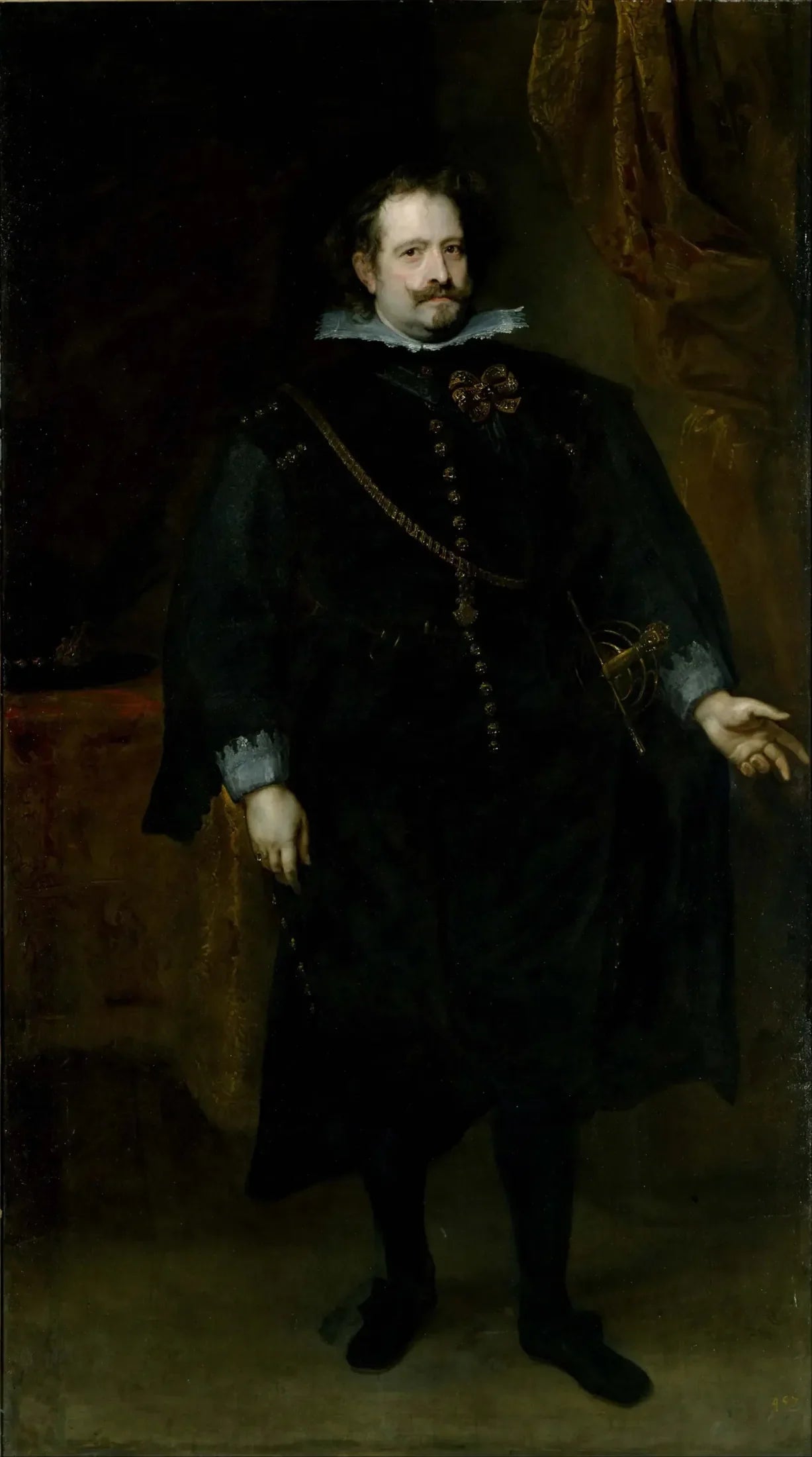 Diego Felipe de Guzmán, marquis de Leganés - Antoine van Dyck image 1 reproduction artisanale de tableau