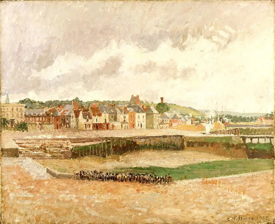 Dieppe. Darse de pêche, marée basse - Camille Pissarro