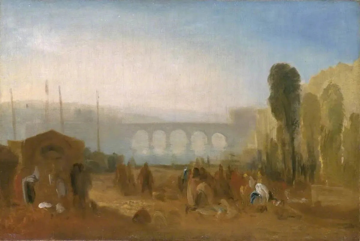 Dieppe: The Port from the Quai Henri IV - J. M. W. Turner image 1 tableau peint à l’huile sur toile