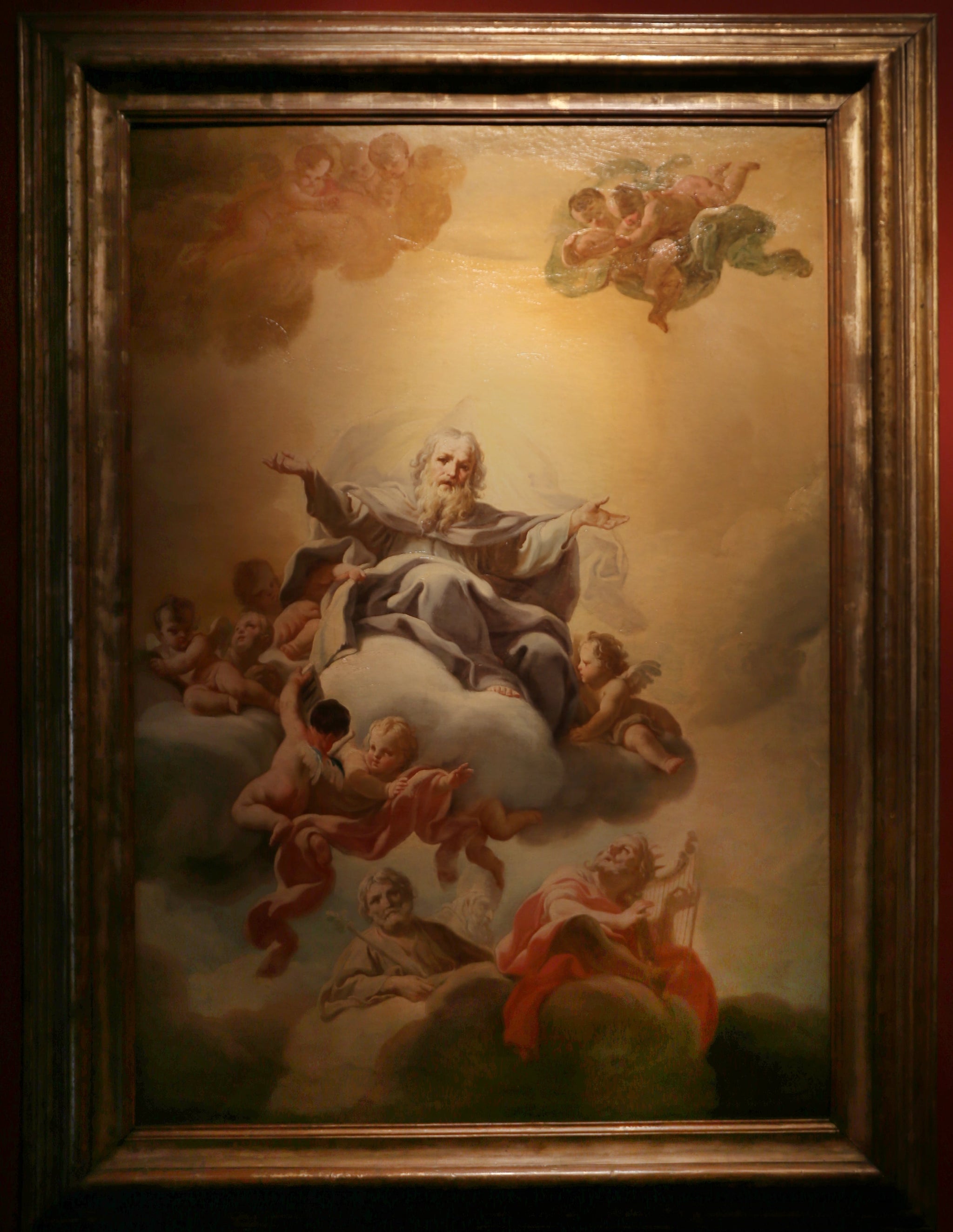 Dieu le Père dans les nuées - Corrado Giaquinto image 1 reproduction de peinture à l’huile
