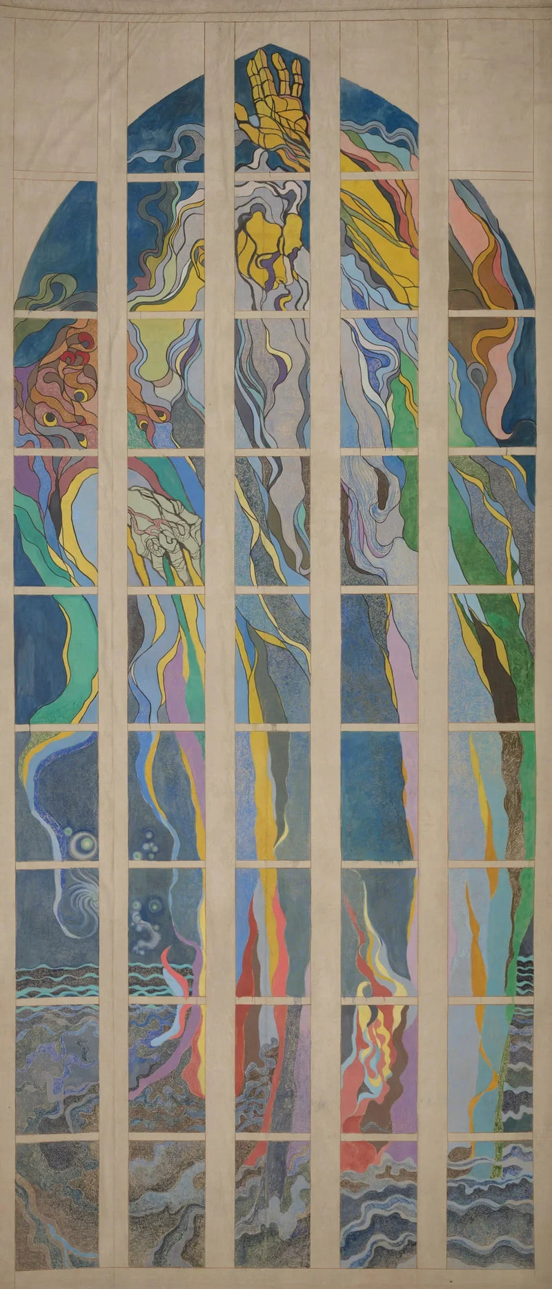 Dieu le Père. Projet de vitrail pour l'église franciscaine de Cracovie. - Stanisław Wyspiański