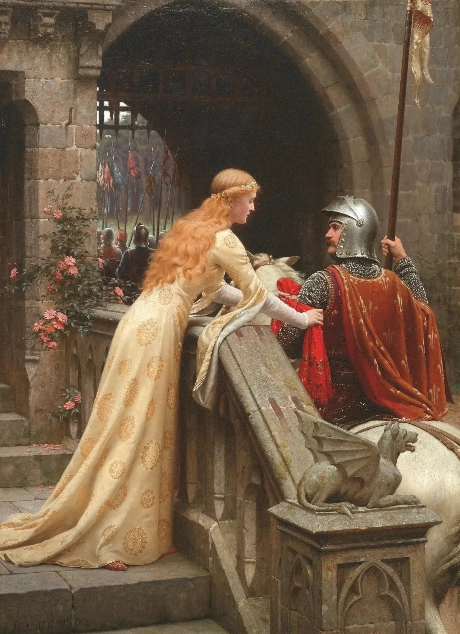 Dieu te protège - Edmund Blair Leighton image 1 reproduction réalisée par Alpha Reproduction