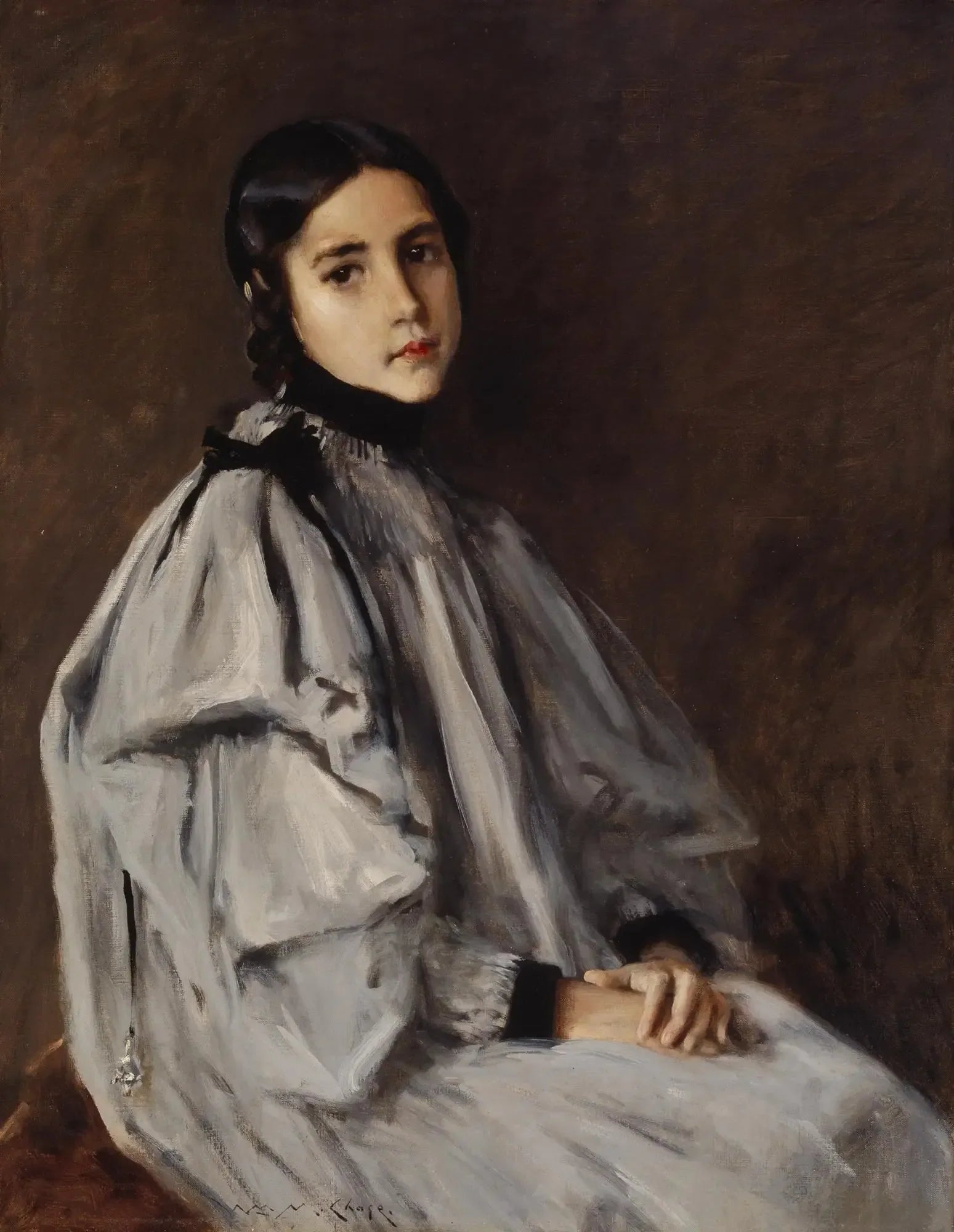 Dieudonnée - William Merritt Chase image 1 reproduction de peinture à l’huile