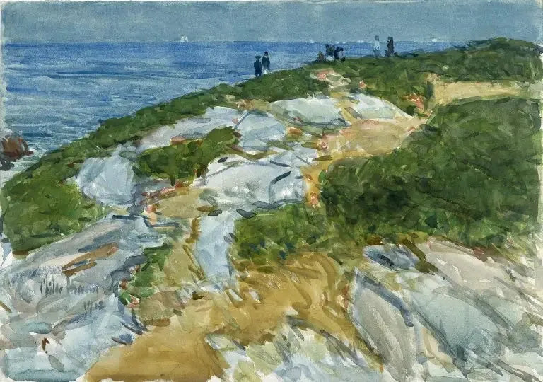 Dimanche matin, Appledore - Childe Hassam image 1 reproduction de peinture à l’huile