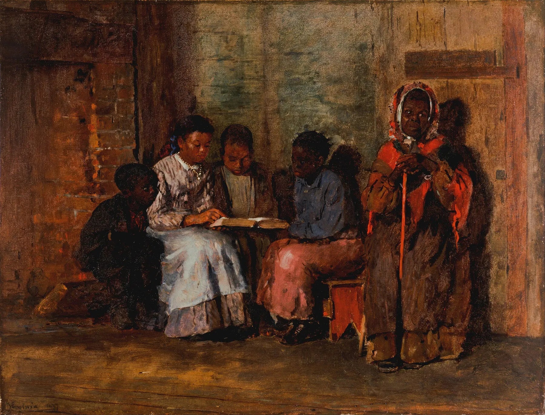 Dimanche matin en Virginie - Winslow Homer image 1 copie peinte à la main à l’huile