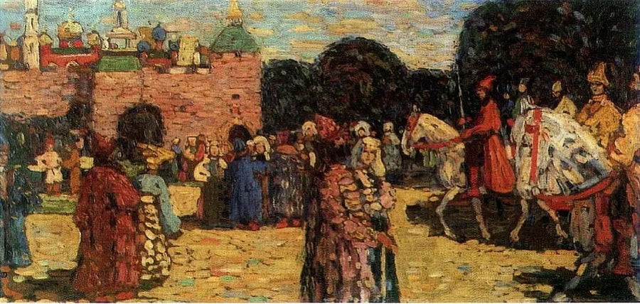 Dimanche (vieux russe) - Vassily Kandinsky