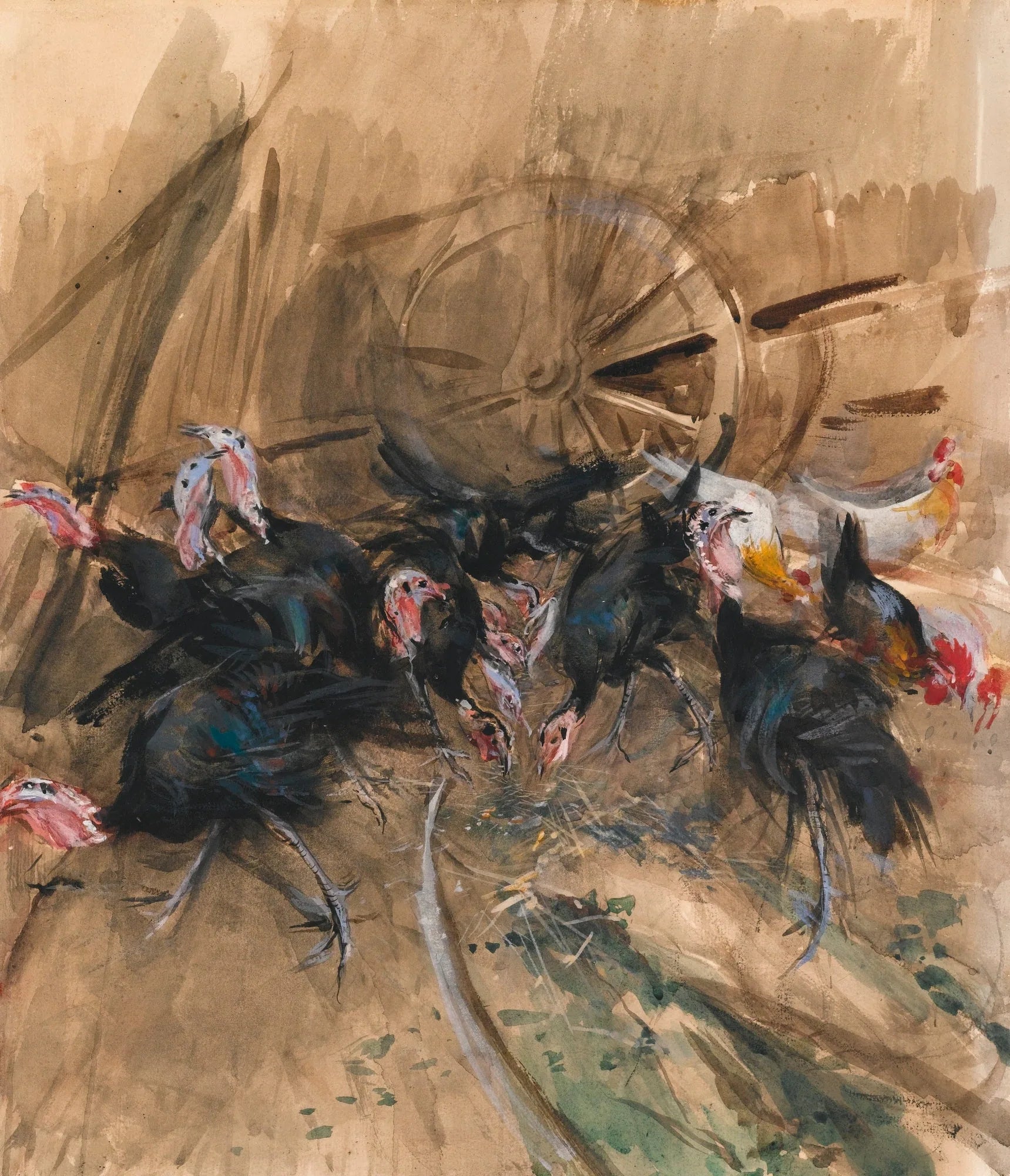 Dindes - Giovanni Boldini image 1 reproduction de peinture à l’huile