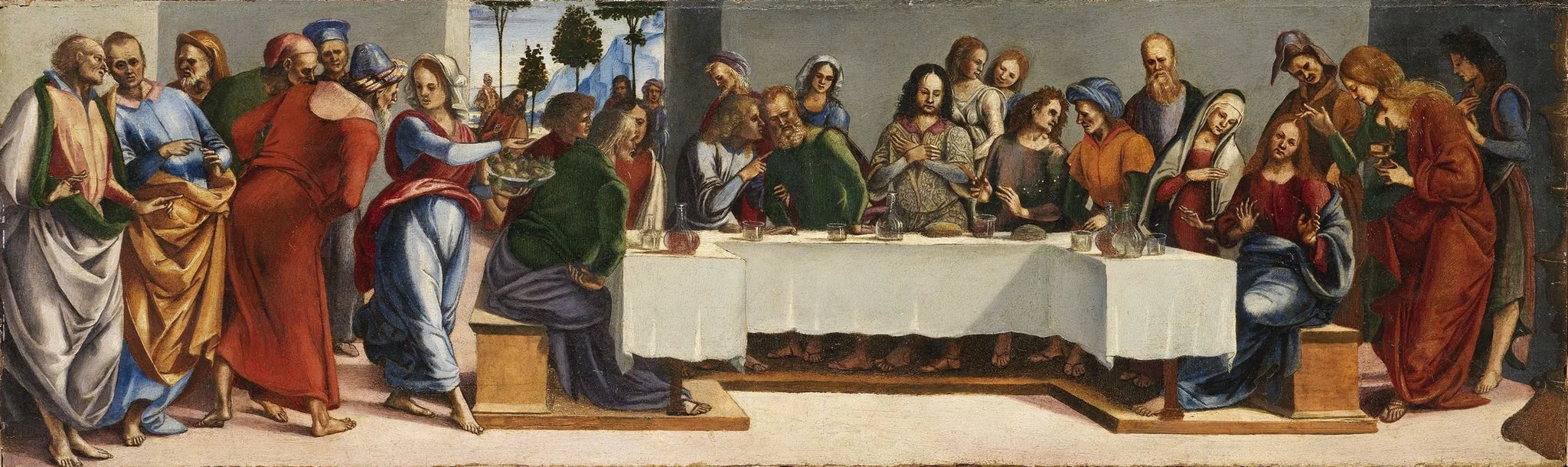 Dîner chez Simon le Pharisien - Luca Signorelli image 1 reproduction artisanale de tableau