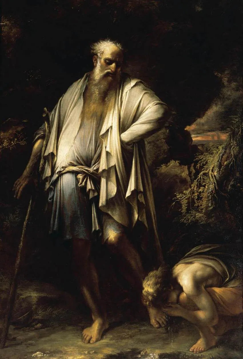 Diogène - Salvator Rosa image 1 tableau peint à l’huile sur toile